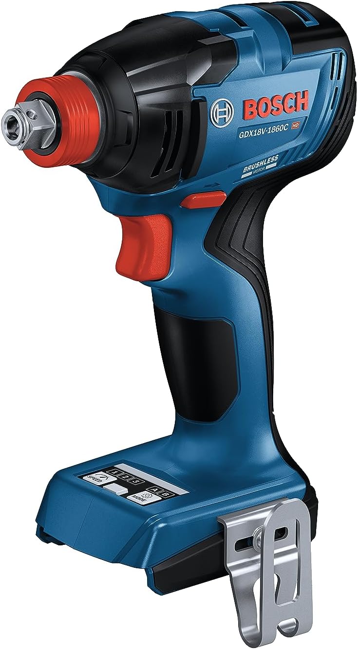 Bosch GDX18V-1860CN 18V Connected-Ready Two-In-One 1\/4 In. and 1\/2 In. Bit\/Socket Impact Driver\/Wrench (Bare Tool)