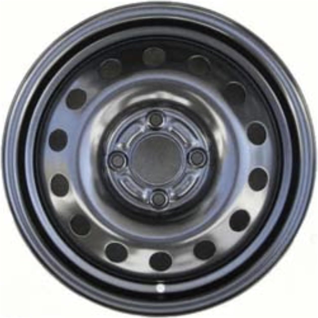 15" 15x6" Reconditioned Factory OEM Black Steel Wheel Rim for 2004-2011 Ford Focus; 2011-2013 Ford Fiesta | 3534