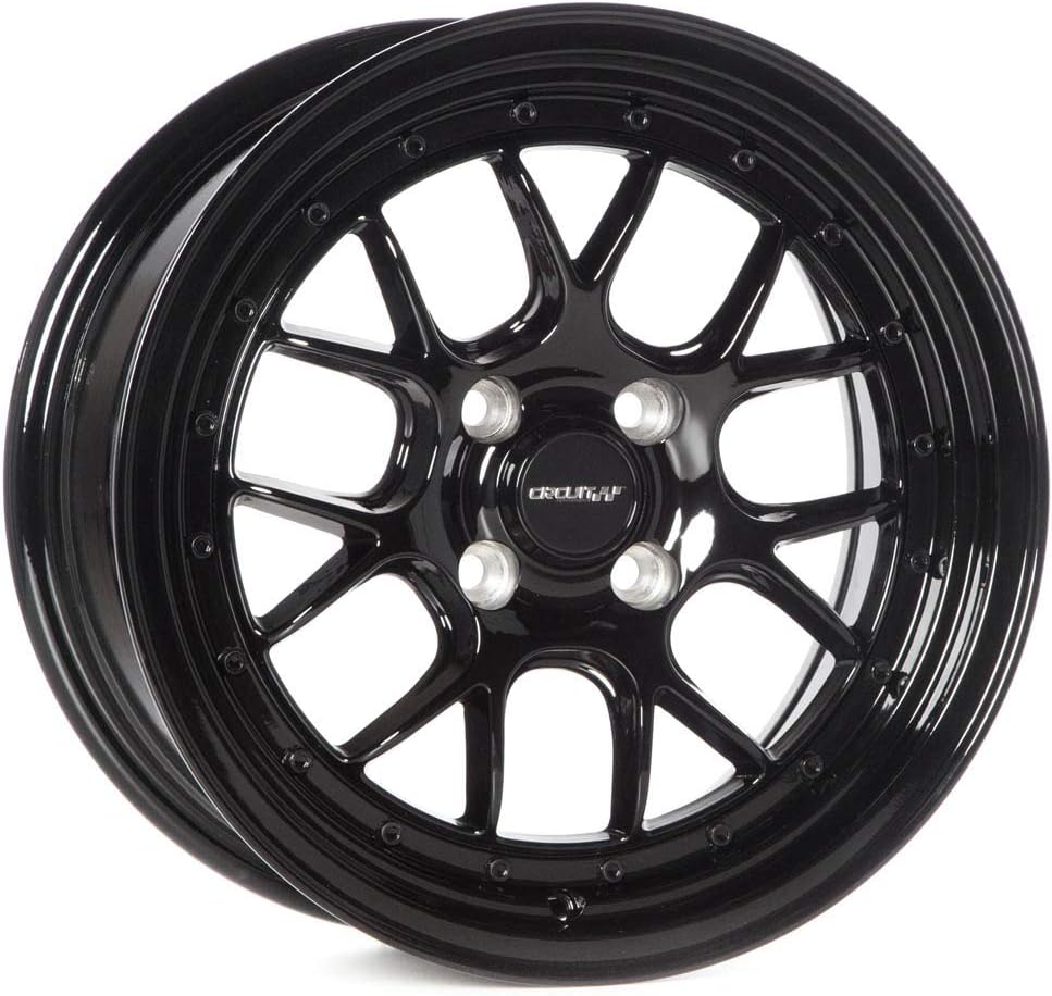 Circuit Performance CP27 15x7 Full Gloss Black 4-100 [+35mm] Wheels Rims compatible with Honda Civic, Acura Integra, Mazda Miata
