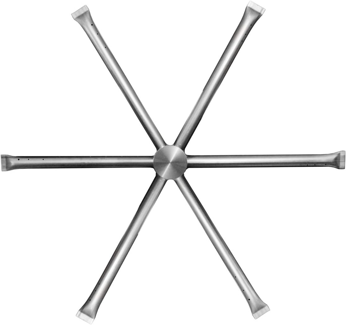 Firegear Stainless Steel Gas Fire Pit Burning Spur (DBS-22), Natural Gas, 22-inch