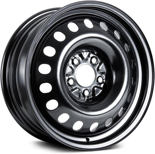 17 in Custom Wheel - Black Standard Steel Rim 17x7 inch ST Bolt- Pattern 5x114.3 mm Offset 40 mm