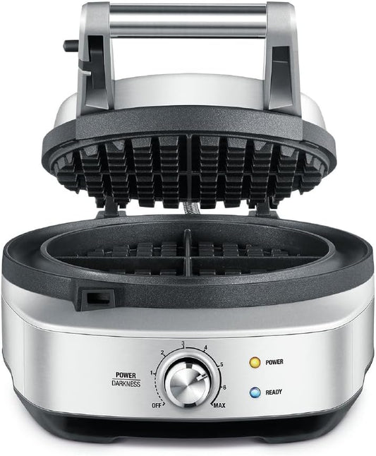 Breville No-Mess Classic Waffle Maker BWM520XL, Brushed Stainless Steel