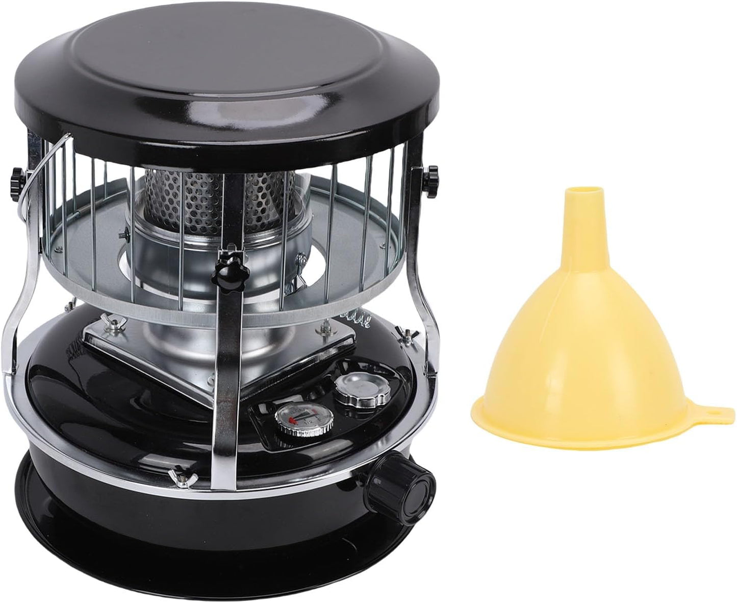 GLOGLOW Portable Kerosene Heater Outdoor Kerosene Stove Camping Heater 9000BTUH Adjustable Height SUS Alloy Construction No Electricity Needed with Durable Cover for Home Garage Basement