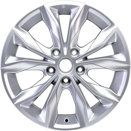New 17x7.5" 17 Inch Silver Aluminum Alloy Wheel Rim for Chevrolet Malibu 2019 2020 2021 2022 | ALY05894U20N | Direct Fit - OE Stock Specs