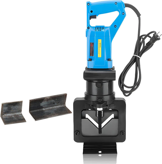 CGOLDENWALL 1600W Hydraulic Angle Iron Steel Cutter Electric Hydraulic Angle Iron Steel Cutting Tool Cutting Machine for Stainless Steel Angle Steel Angle Iron CE&ROHS Certificate 110V