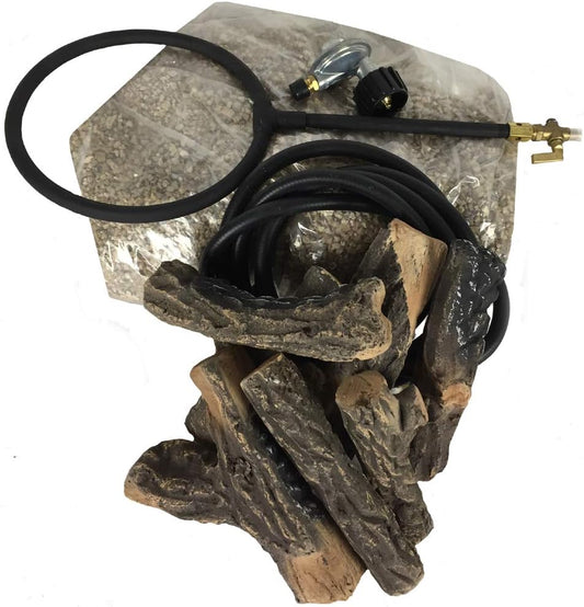 The Blue Rooster Chiminea and Firepit Gas Conversion Kit 10' Hose