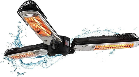 Umbrella Heater Electric Outdoor Heater Electric Patio and Easy to Operate Garden Barbecue Party Folding Heaters