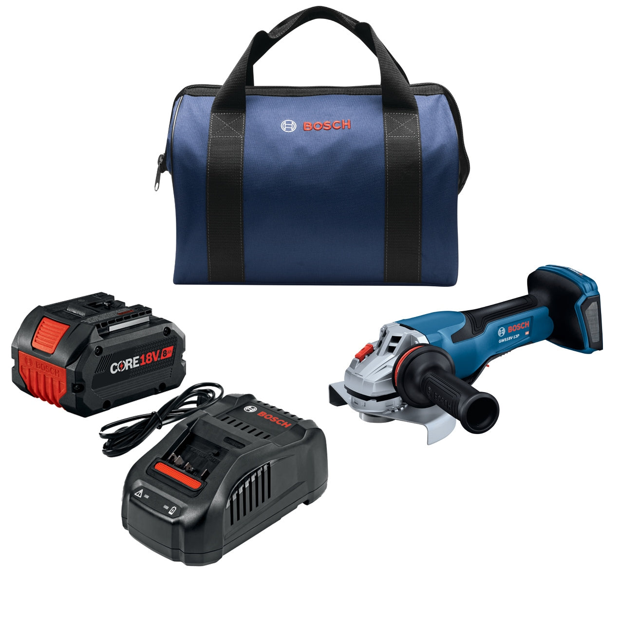 Bosch PROFACTOR 6-in 18-volt 8 Amps Paddle Switch Brushless Cordless Angle Grinder (Charger Included and 1-Battery) GWS18V-13PB14
