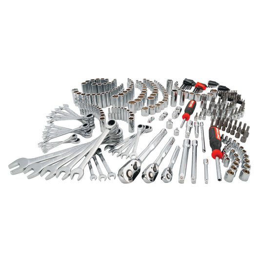 CRAFTSMAN 298-Piece Standard (SAE) and Metric Combination Polished Chrome Mechanics Tool Set CMMT12039