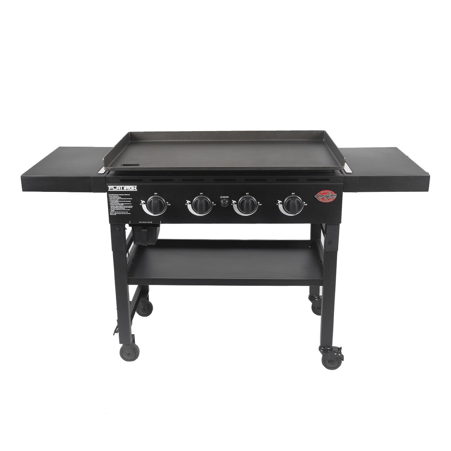 Char-Griller Flat Iron 4-Burner Liquid Propane Flat Top Grill E8936