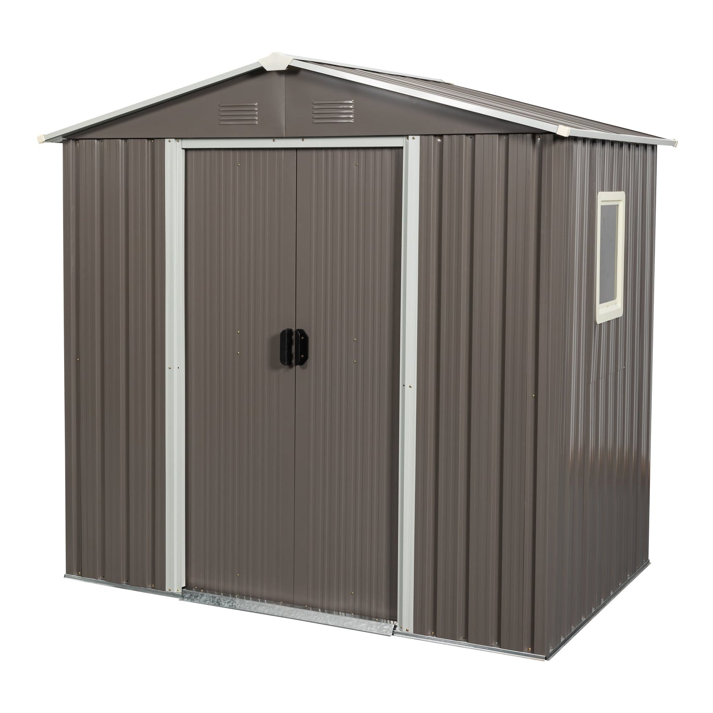 Clihome 5-ft x 6-ft Galvanized steel Metal Storage Shed