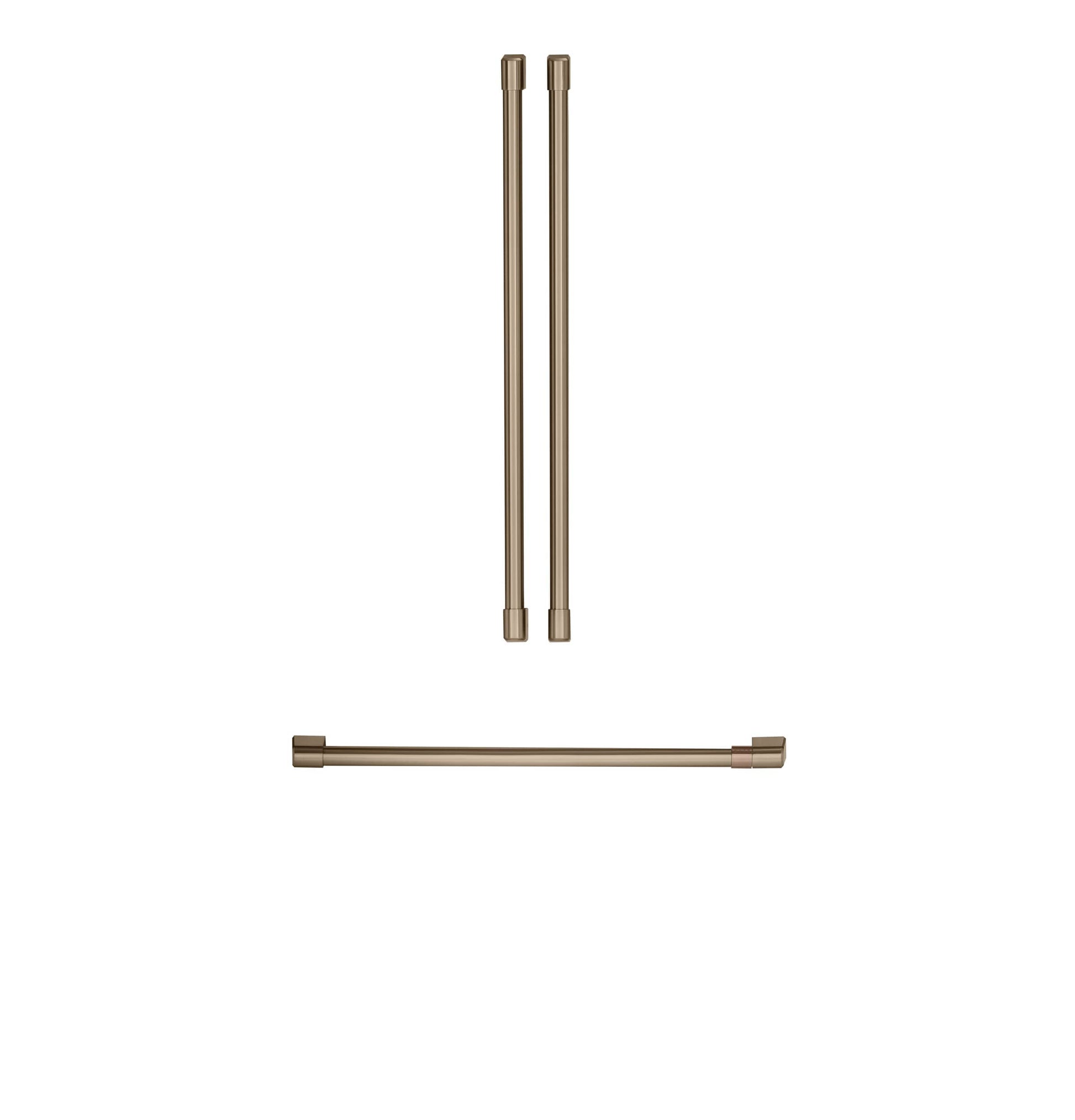 Cafe French Door Refrigerator 3 Piece Handle Kit- Brushed Bronze