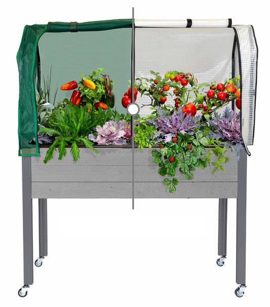 CedarCraft 4.8-cu ft 21-in W x 47-in L x 56-in H Elevated Natural Spruce Raised Garden Bed