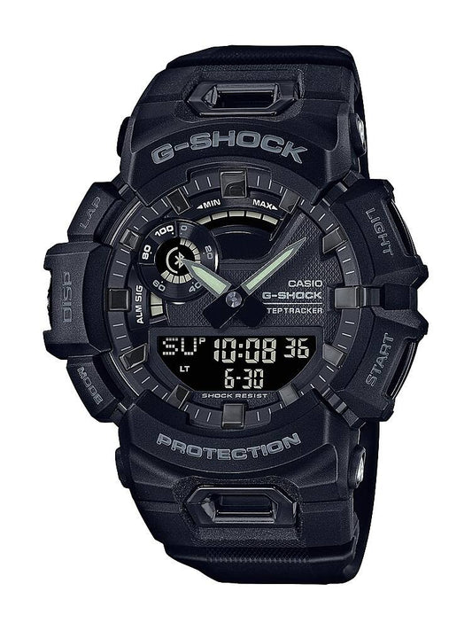 Casio - Men's G-Shock Analog-Digital Step Tracker with Bluetooth Mobile Link 49mm Watch - Black