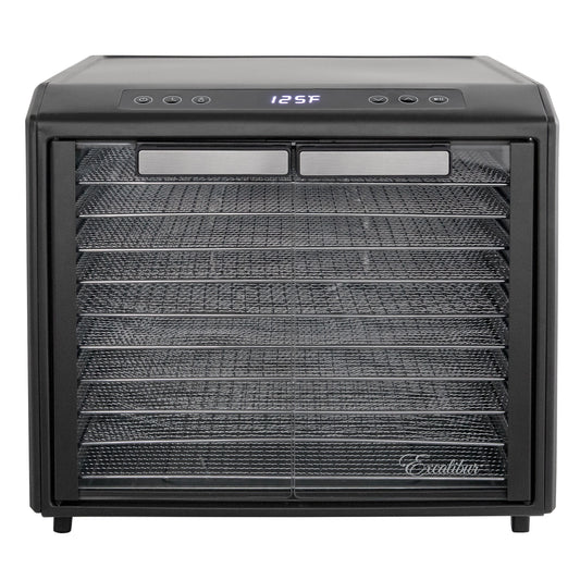 Excalibur 10-Tray Stainless Steel Food Dehydrator with Dishwasher-Safe Parts (800-Watt) DH10SCSS13