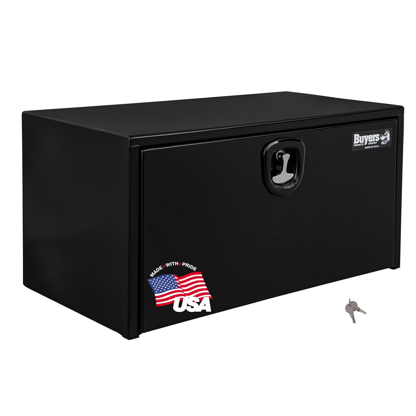 Buyers Products 31-in x 24-in x 24-in Black Steel Underbody Truck Tool Box 1734303