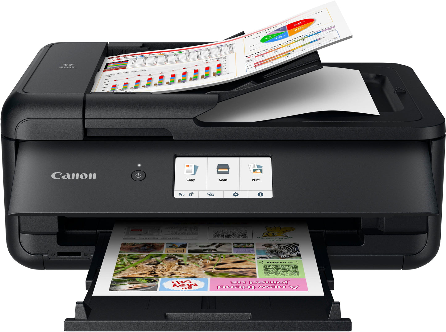 Canon - PIXMA TS9520a Wireless All-In-One Inkjet Printer - Black