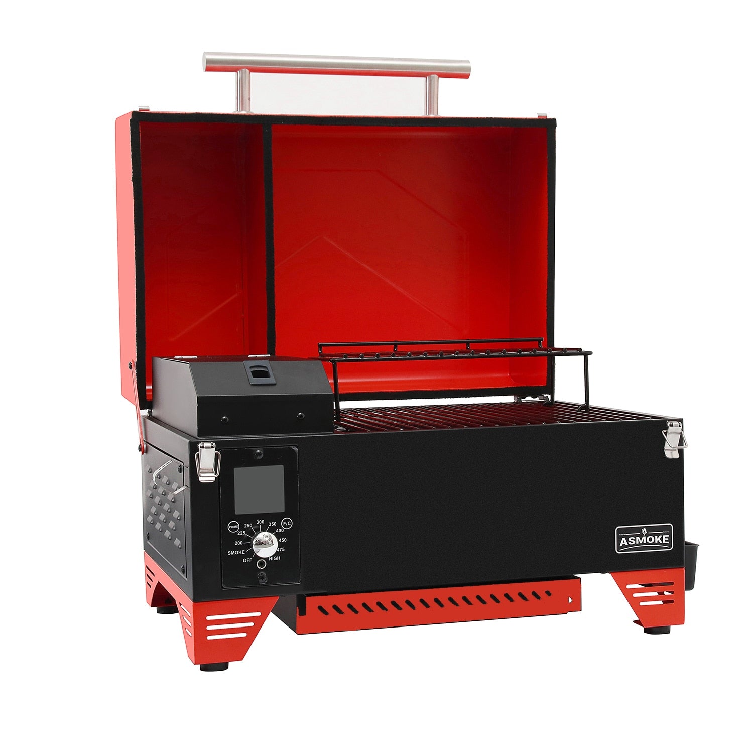 ASMOKE AS350 256-Sq. in Red Pellet Grill