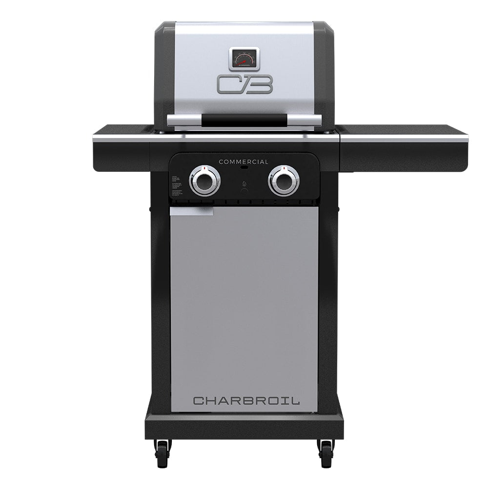 Char-Broil Commercial Series Grill and Griddle Combo Stainless Steel 2-Burner Liquid Propane and Natural Gas Infrared Gas Grill 463657524