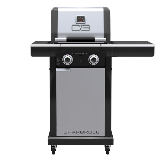 Char-Broil Commercial Series Grill and Griddle Combo Stainless Steel 2-Burner Liquid Propane and Natural Gas Infrared Gas Grill 463657524