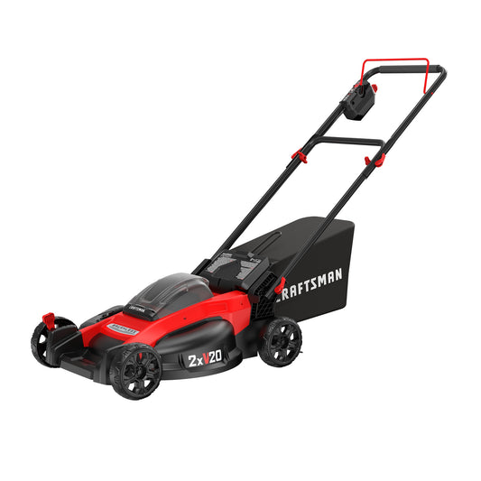 CRAFTSMAN V20 20-volt 20-in Cordless Push Lawn Mower 5 Ah (2-Batteries and Charger Included) CMCMW220P2