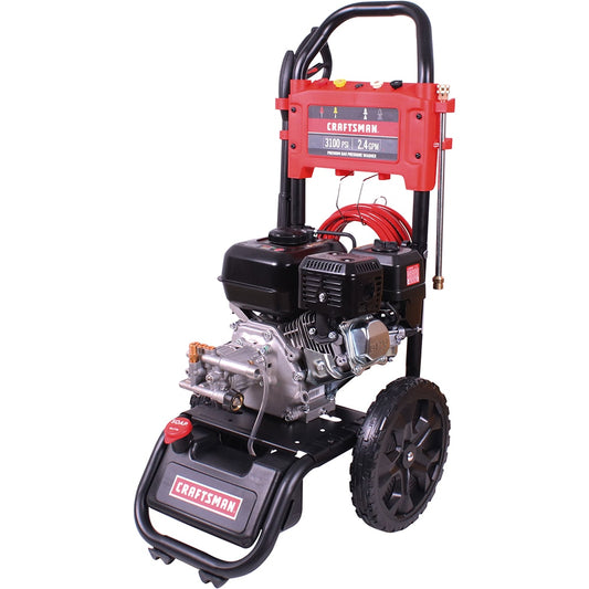 CRAFTSMAN 3100 PSI at 2.4-GPM 3100 PSI 2.4-GPMs Cold Water Gas Pressure Washer with 4 Spray Tips CMXGWFN061294