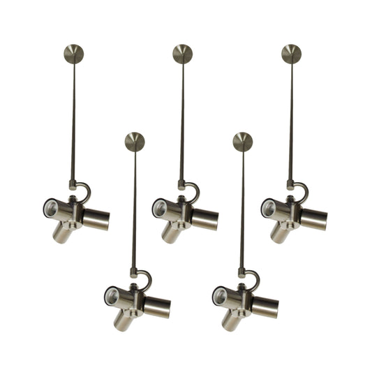 Cloth & Wire Pendant Kits Sets Brushed nickel Downrod Pendant Stem Light Kit