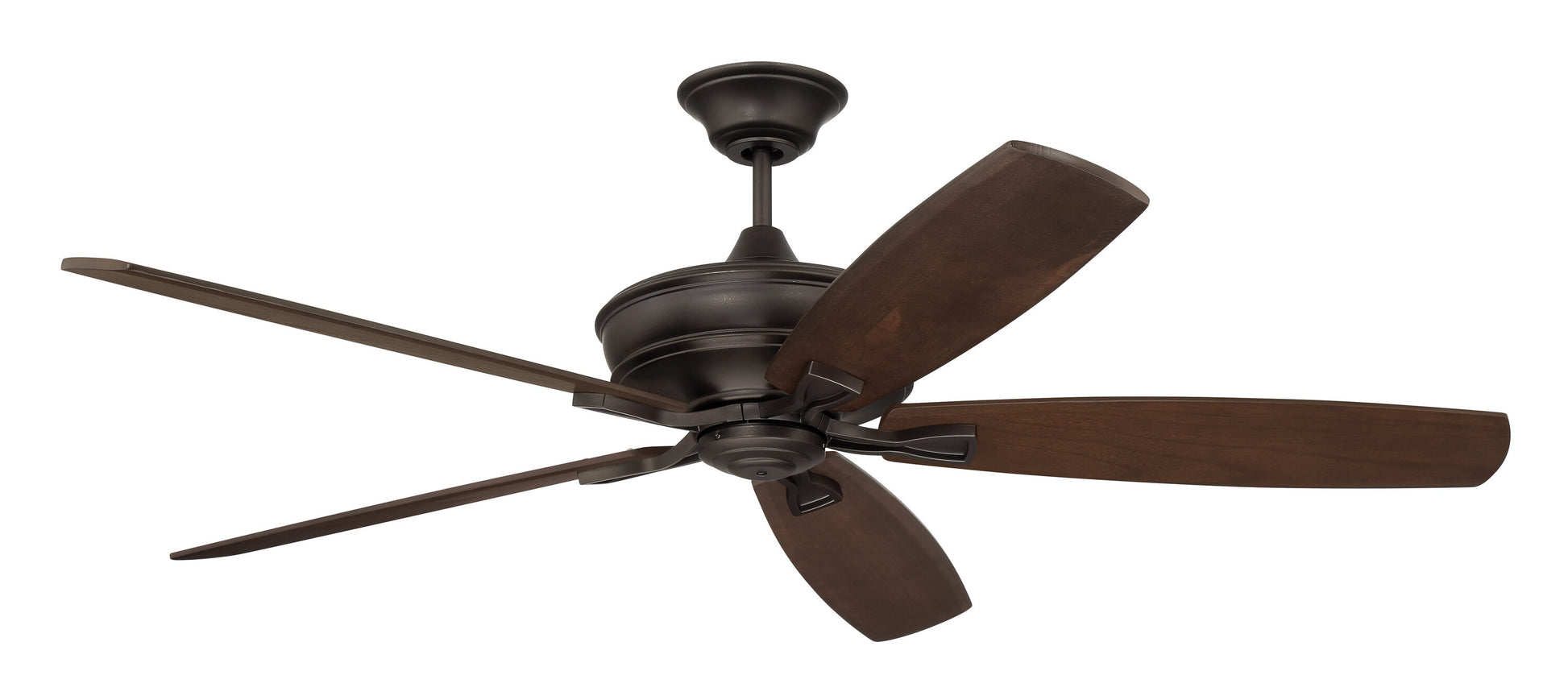 Craftmade Santori 60-in Outdoor Bronze with Walnut Blades Ceiling Fan Light Kit Compatible - Remote Included ( 5 -Blade )
