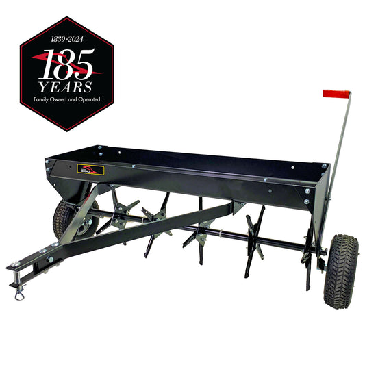 Brinly 40&#8221; Tow-Behind Plug Aerator with Universal Hitch and Transport Mode PA-403BH-A