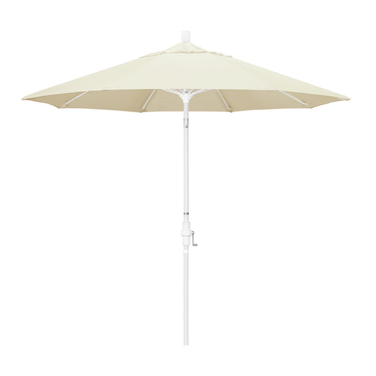 California Umbrella 9-Feet Aluminum Off-white Market Patio Umbrella