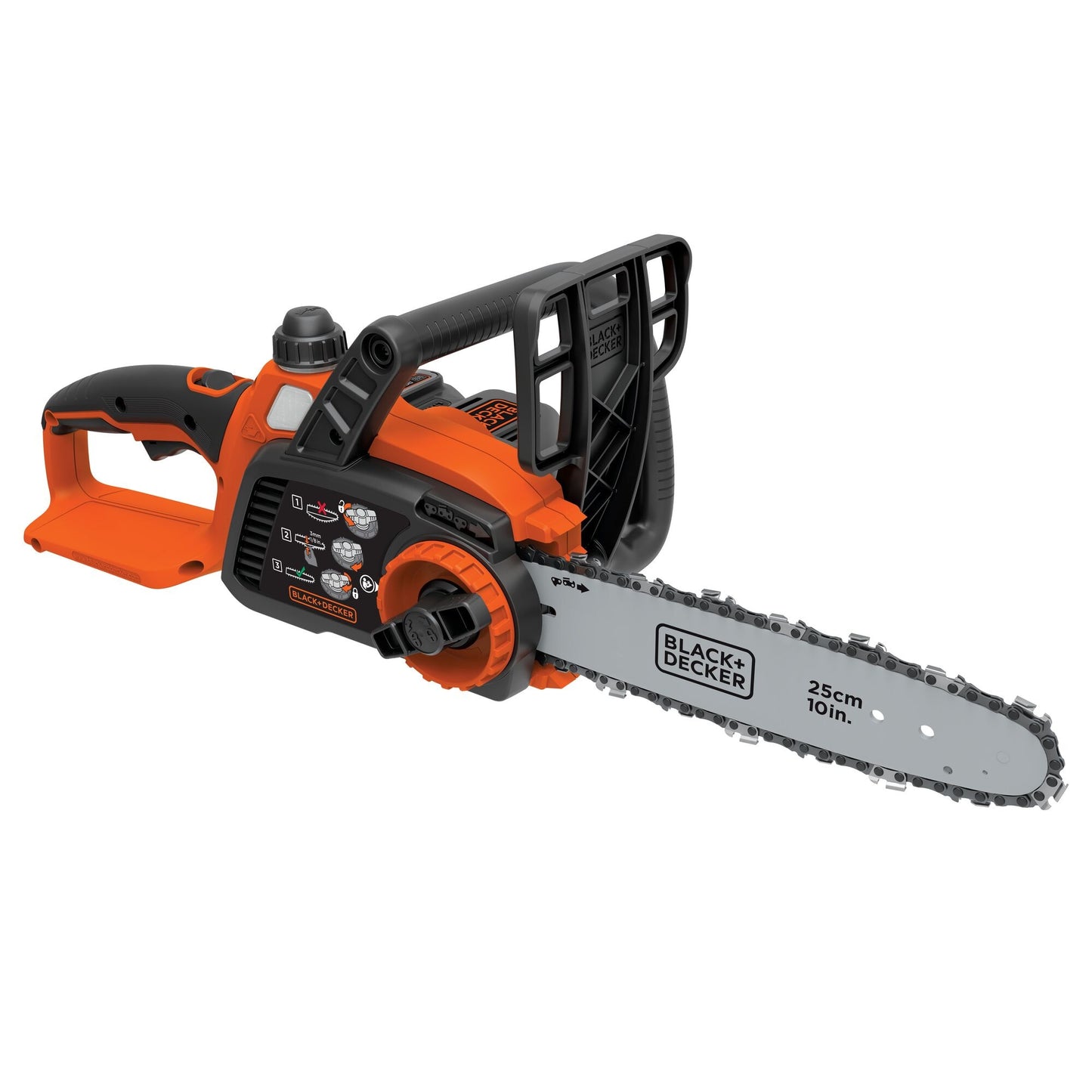 BLACK+DECKER 20-volt Max 10-in Battery 2 Ah Chainsaw (Battery and Charger Included) LCS1020