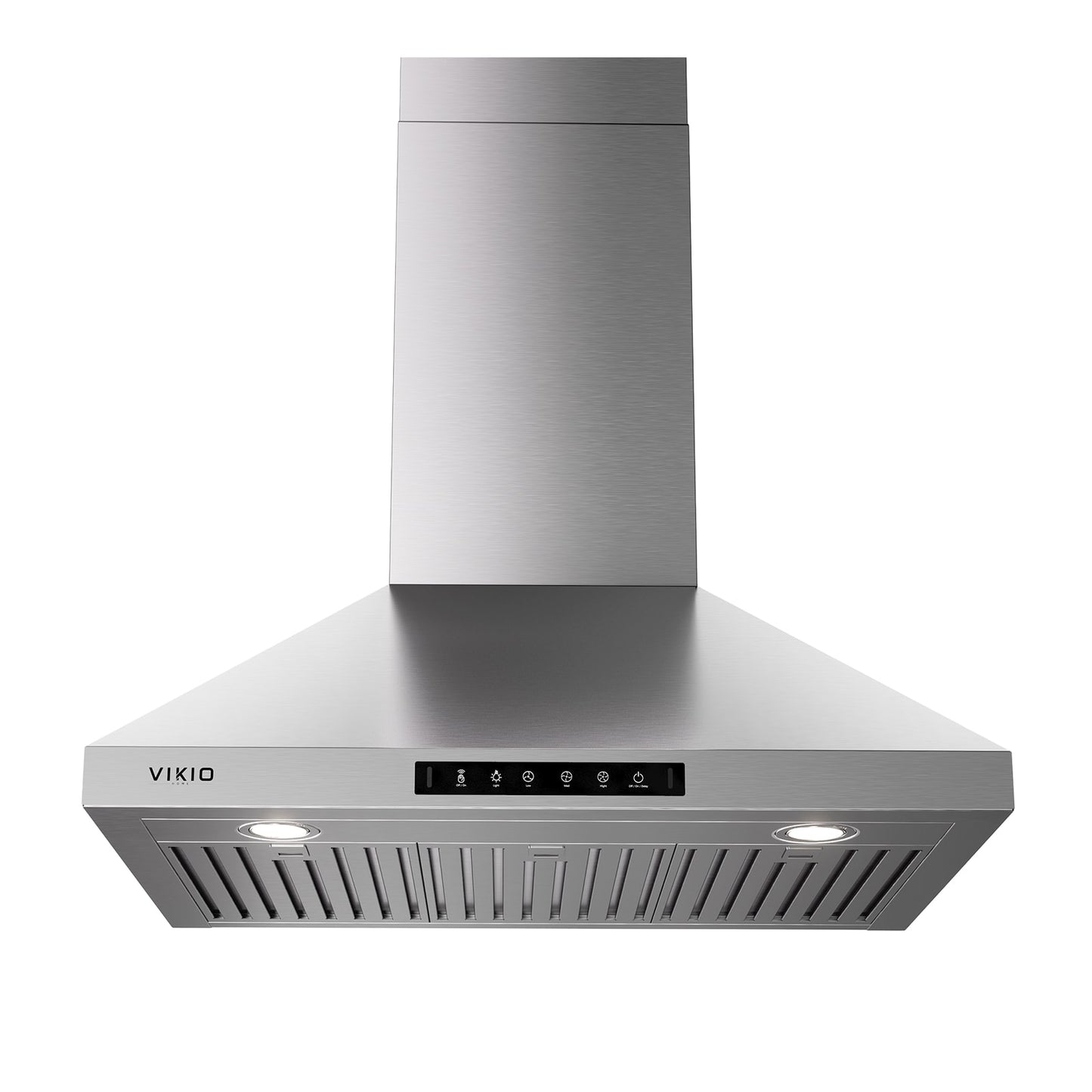 VIKIO 30 inch Convertible 800-CFM Stainless steel Wall-Mounted Range Hood with Charcoal Filter