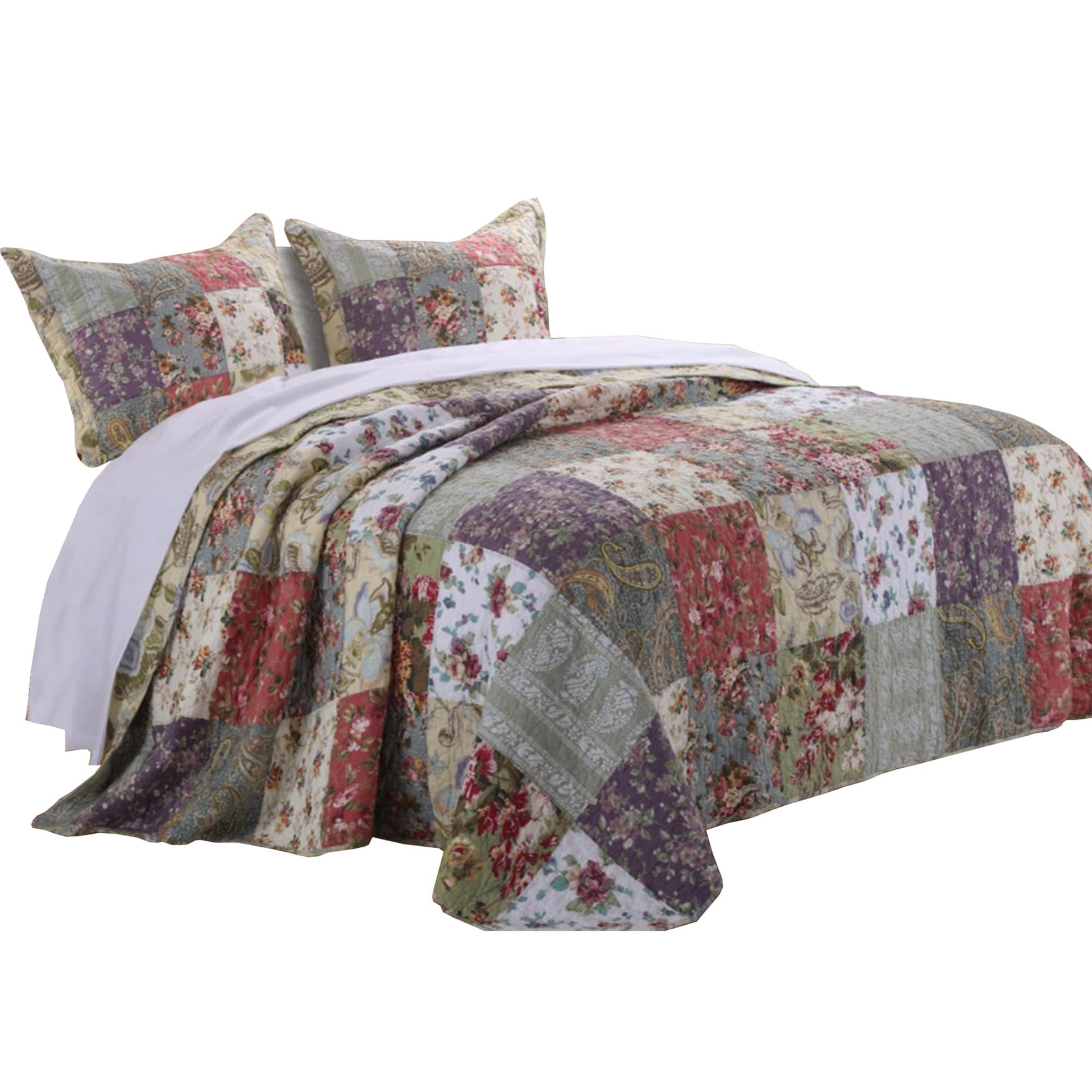 Benzara Multicolor Multi King Bedspread