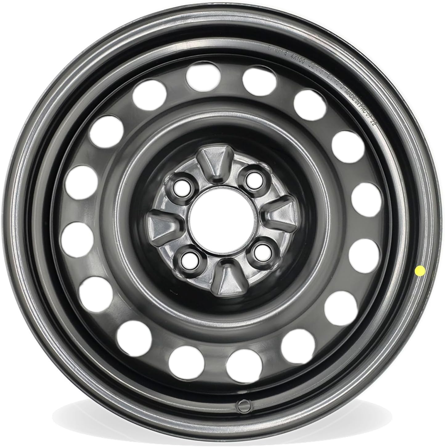 New Single 15” 15x5.5 Inch Steel Wheel for 2013–2019 Nissan Versa | OEM Design Replacement Rim | Black Finish | Direct Fit - OE Stock Specs | 62579