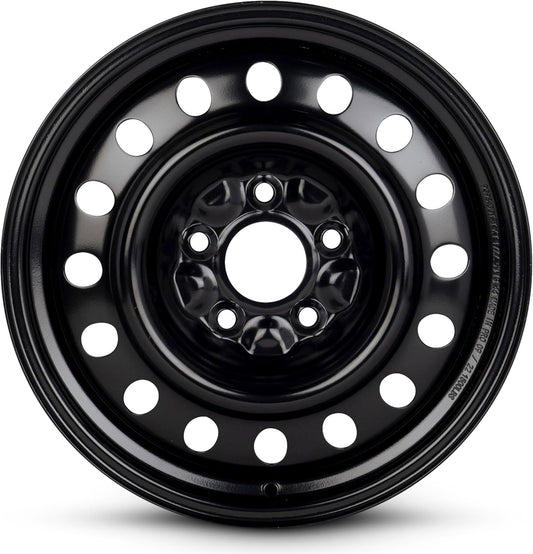 For 2017-2024 Chrysler Pacifica 17 Inch Painted Black Rim - OE Direct Replacement - Road Ready Car Wheel