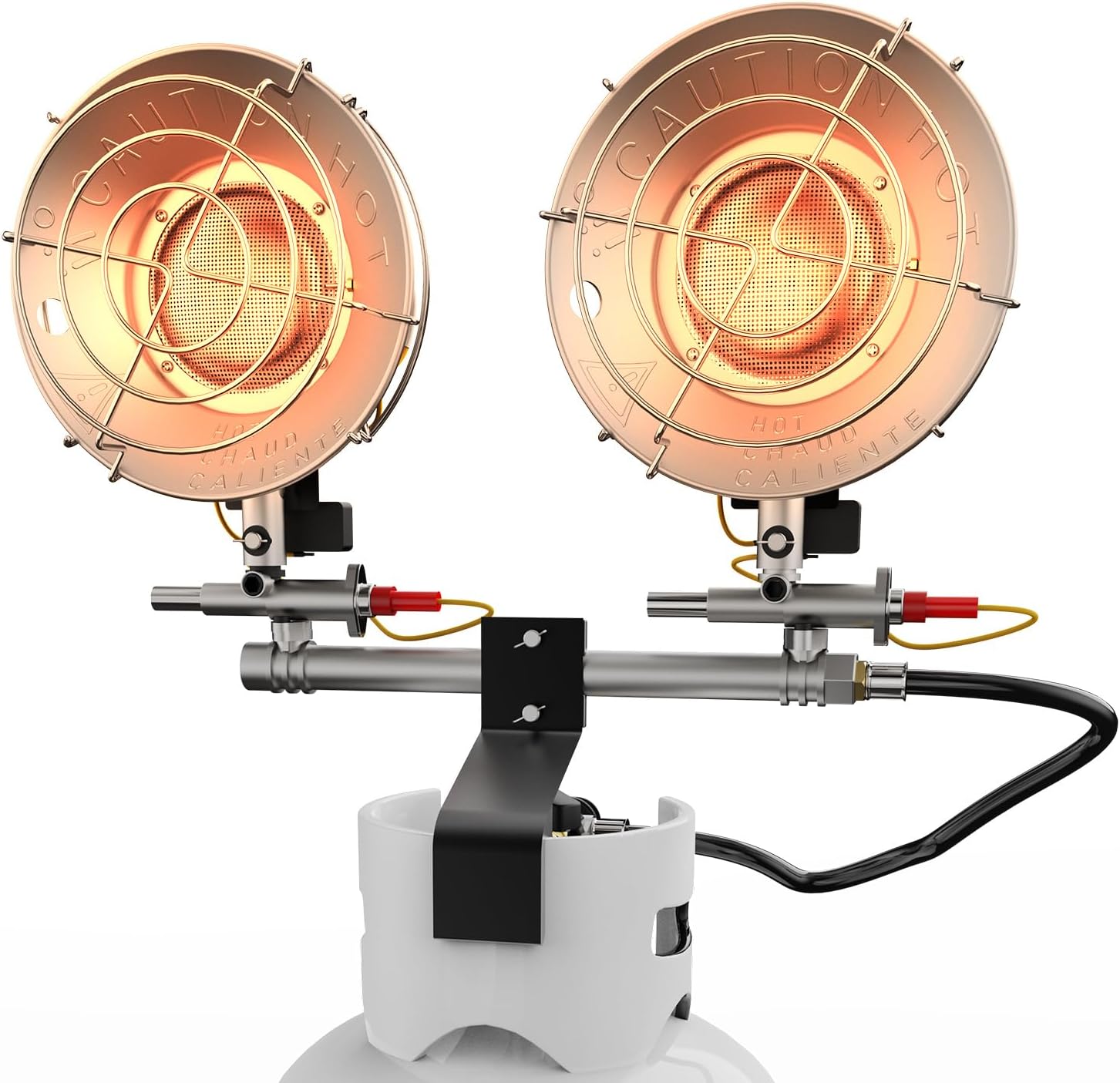 AgiiMan Propane Heater - 30000 BTU Portable Tent Heater, Camping Gas Heaters and Stove, Patio Heaters with Shut-off Valve and Tip-over Switch for Outdoor\/Indoor Ice Fishing Hiking (Tanks Not Included)