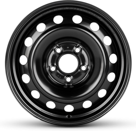For 2004-2020 Hyundai Sonata 16 Inch Black Painted Steel Rim - OE Direct Replacement - Road Ready Car Wheel