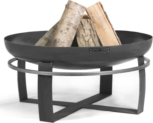 Cook King 111262 Viking Fire Bowl, 31.5" Diameter, Wood Burning Fire Pit by Good Directions