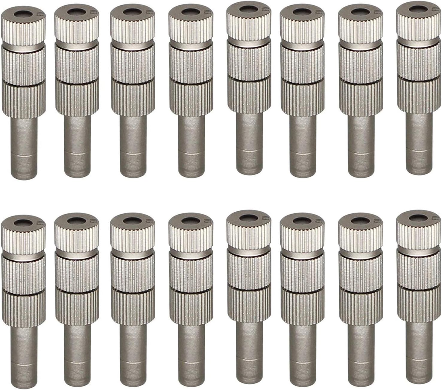 6mm quick connect mister heads 30pcs misting nozzles for cooling system water mister nozzles brass sprinkle fog nozzles for patio garden 0 004 0 020inch sprayer irrigation tool kit size 0 5mm