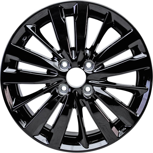 New 16x6 16-Inch Gloss Black Aluminum Alloy Wheel Rim Fits Honda Fit 2017 2018 2019 2020 ALY64073U46N