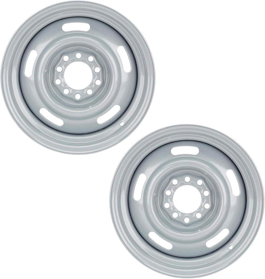 GM Dual Pattern Rally Wheel Set, 15x5, 4.5 Inch-4.75 Inch