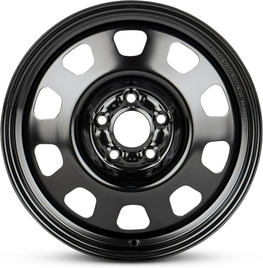 For 2008-2014 Dodge Avenger 17 Inch Painted Black Rim - OE Direct Replacement - Road Ready Car Wheel