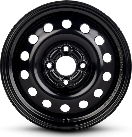 For 2004-2011 Ford Fiesta 15 Inch Painted Black Rim - OE Direct Replacement - Road Ready Car Wheel