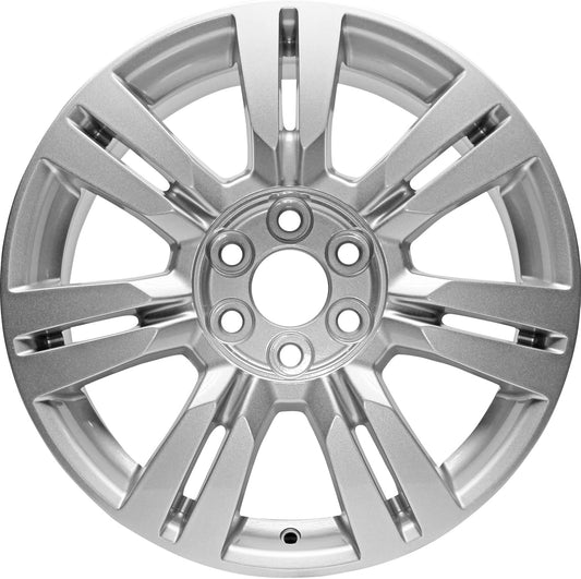 New 18x8" 18 Inch All Silver Aluminum Alloy Wheel Rim for Cadillac SRX 2010 2011 2012 2013 2014 2015 2016 | ALY04664U20N | Direct Fit - OE Stock Specs