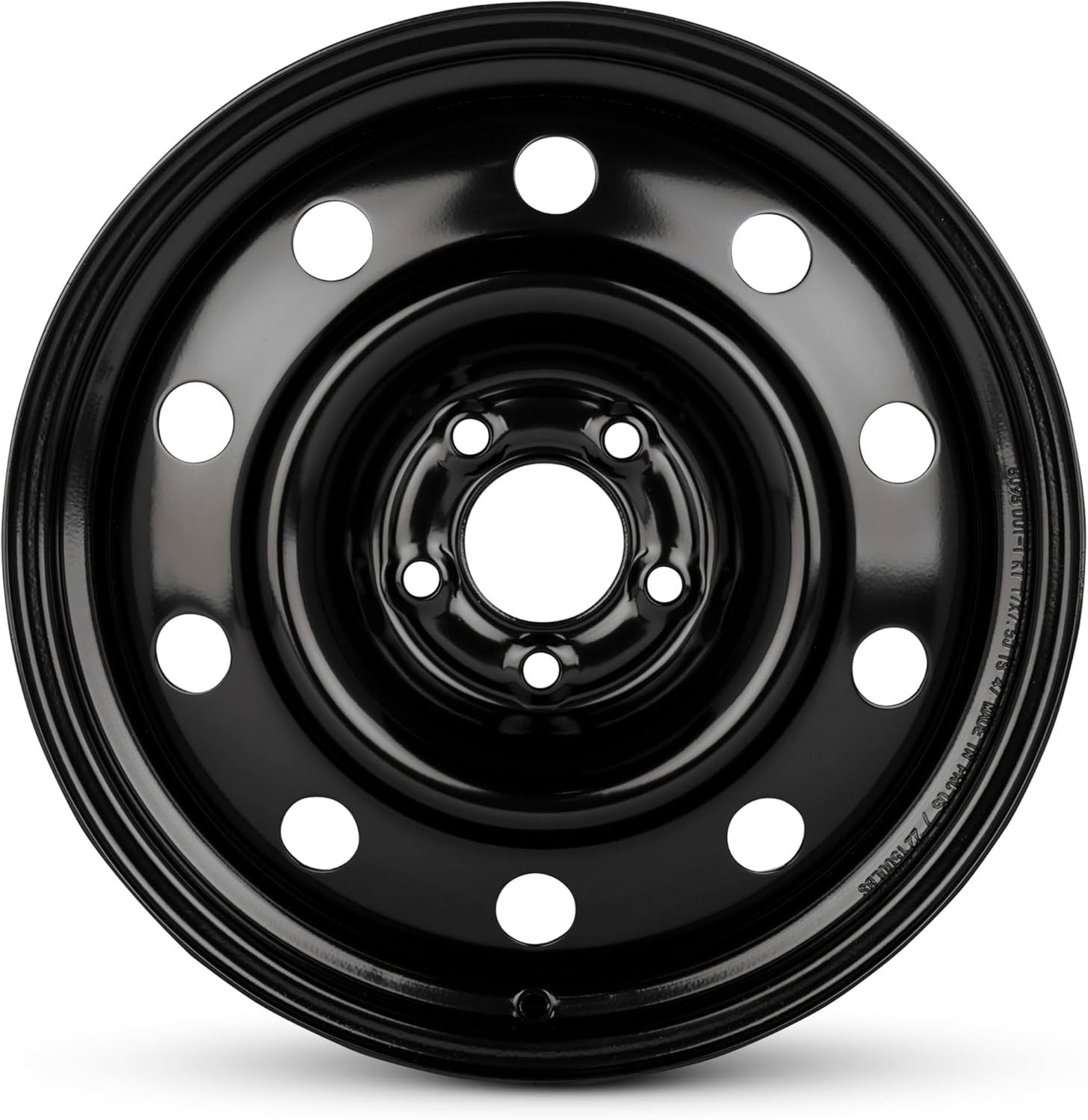 For 2012-2016 Chevrolet Impala 17 Inch Black Painted Steel Rim - OE Direct Replacement - Road Ready Car Wheel