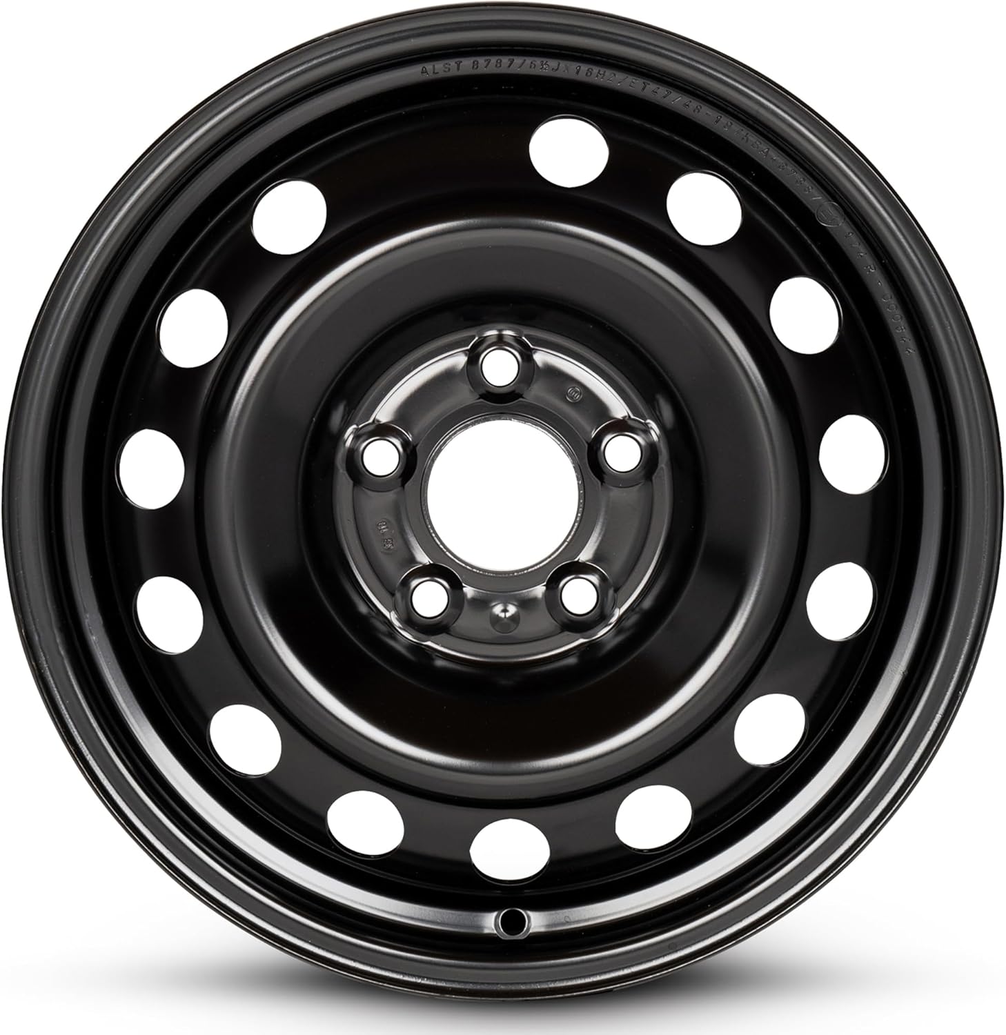 For 2014-2019 Kia Soul 16 Inch Black Painted Steel Rim - OE Direct Replacement - Road Ready Car Wheel