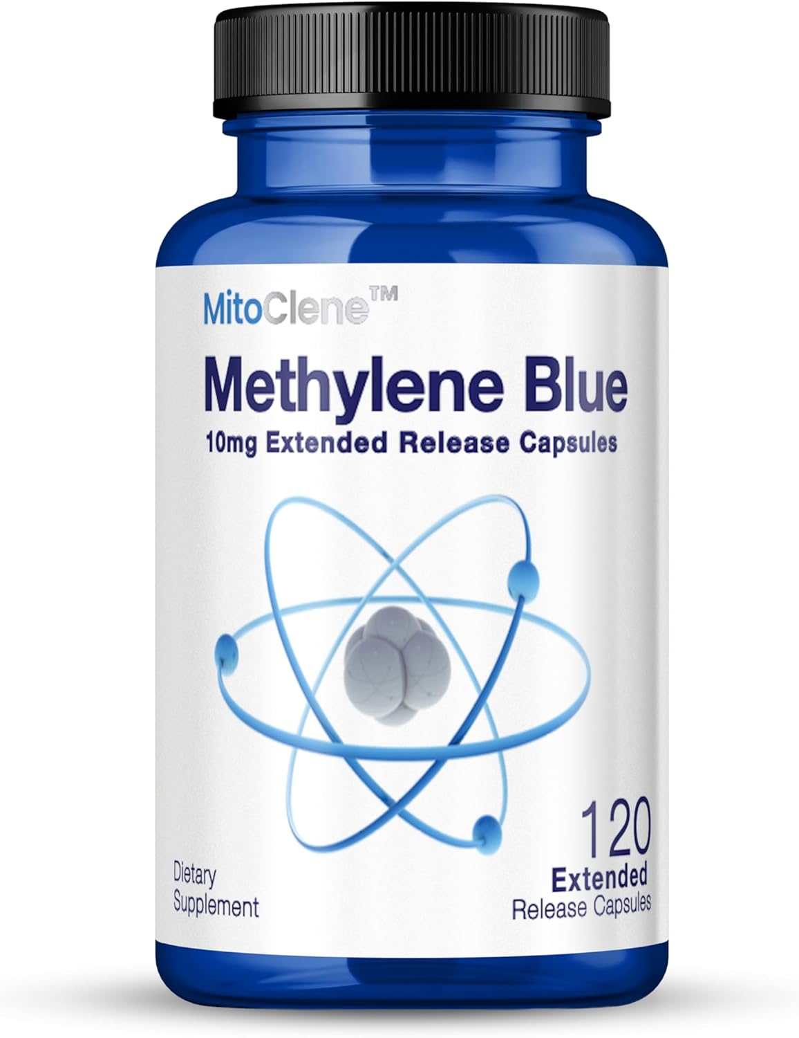 Extended Release Methylene Blue 10mg Enhanced with Vitamin C & Zinc Picolinate for Advanced Brain & Mitochondrial Support, 120 Capsules (4-Month Supply)
