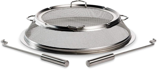 Solo Stove Bonfire Shield - Durable Stainless Steel Spark Protector Mesh Screen for Fire Pits, Keeps Pops and Hot Embers Contained for Safe Outdoor Fires, Includes Shield Removal Tools