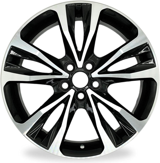 For Toyota Corolla Machined Black OEM Design Wheel 17" 2017 2018 2019 SAW75208 Single Replacement Rim