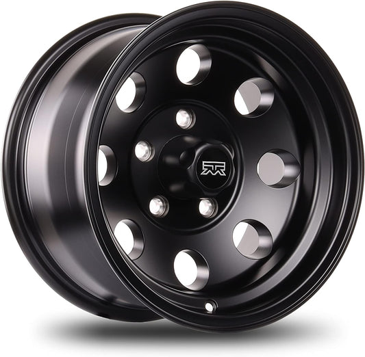 1 New 15x8 Mudder Trucker MT614 Diesel Satin Black 5x127 5x5 ET-19 wheel/rim